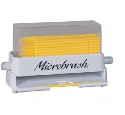 Microbrush Plus Dispenser Kit Fine Size Yellow MPD