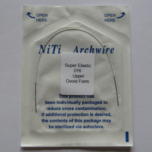 10 Packs Niti Super Elastic White Color Orthodontics Arch Wire Round 16Upper