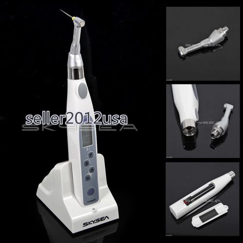 Dental cordless endodontic root canal endo motor w/ mini 16:1 contra angle head for sale