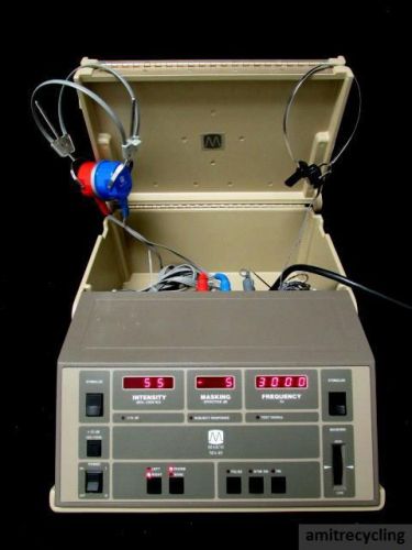 Maico MA--40 Portable Screening Audiometer w/Headphones &amp; Bone Headset &#034;Nice&#034; !$