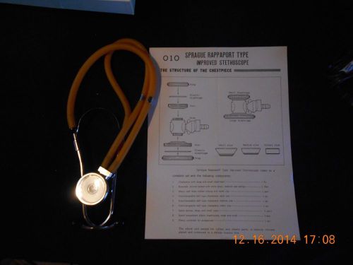 Sprague Rappaport Doctor Nurse Improved Stethoscope with attachments