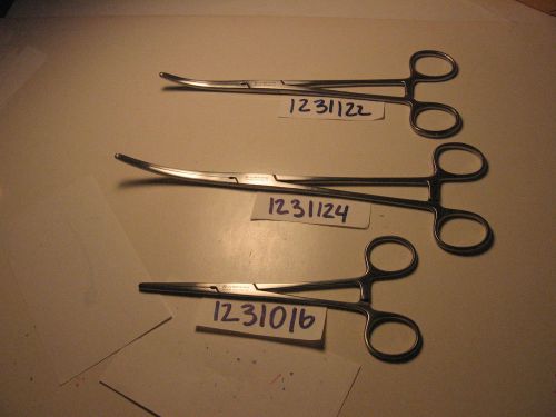 ROCHESTER PEAN FORCEP SET OF 3 (1231122,1231124,1231016)