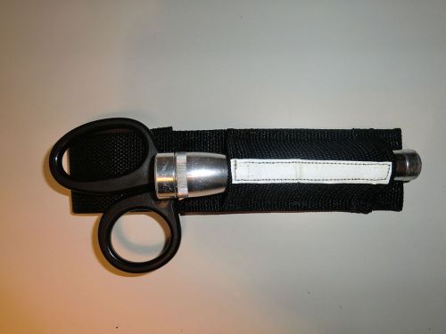 EMS, EMT, Paramedic, Rescue EMT Shear and Minilight Pouch White Reflective
