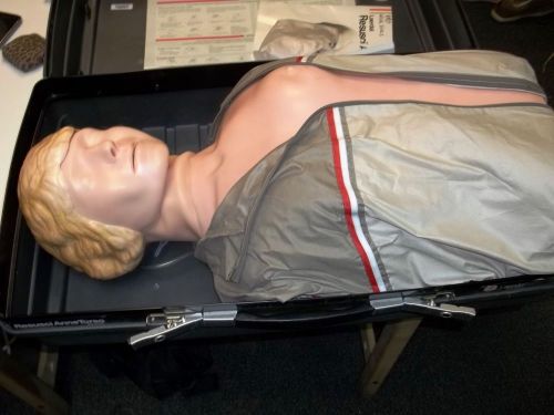 Laerdal Resusci Anne Torso CPR EMT Half Body Mannequin/Hardcase/Manual (#1)