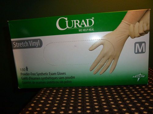 CURAD Stretch Vinyl Gloves Medium 150 pairs
