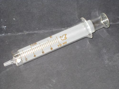 10ml Ground Glass Syringe Gas Syringe Ink Solvent Brand New