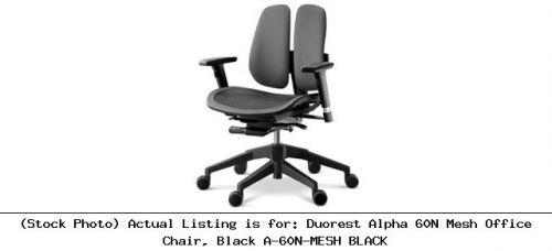 Duorest Alpha 60N Mesh Office Chair, Black A-60N-MESH BLACK