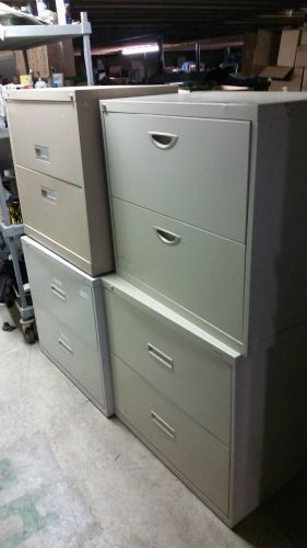 Lot of Four (4) Lateral File Cabinets