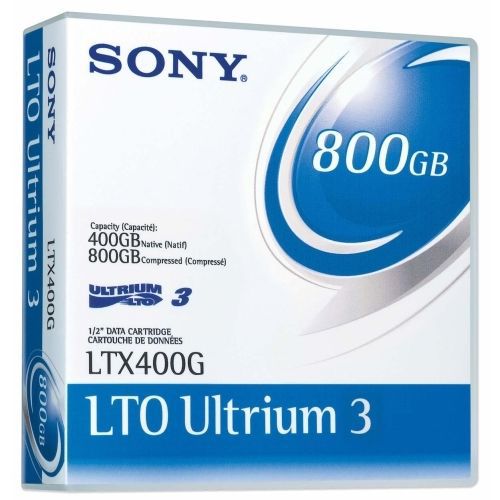 Sony lto3 ultrium data cartridge - 400gb/800gb - lto-3 - 2230.97ft tape l for sale