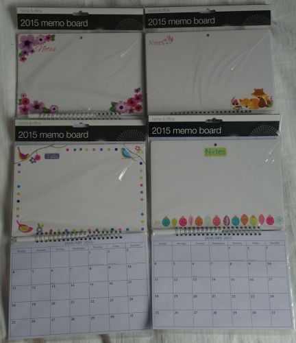 2015 Calendar wipe clean memo board wipeable rewritable note pen flip calender