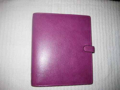 Filofax A5 Finsbury in Raspberry with Inserts