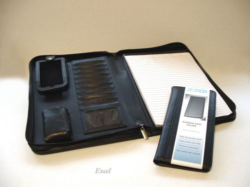 New, Package Deal-20% OFF!,Padfolio w/ PDA Cell Pockets and Buss. Cards Holder