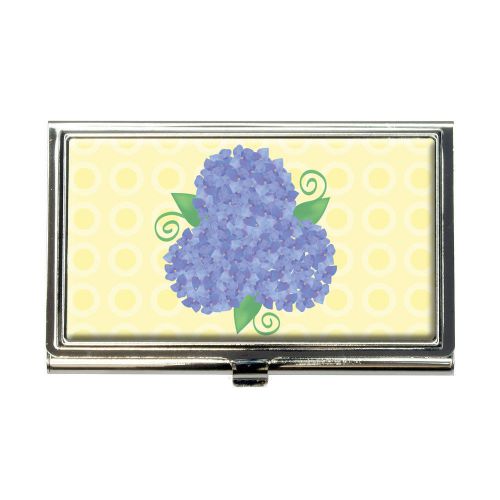 Hydrangea Flower Garden Trio Business Credit Card Holder Case