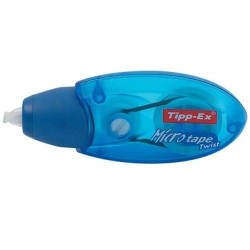 Tipp-Ex Korrektur Roller Micro Tape Twist, 5 mm x 8 m, Drehbare Kappe, Maus blau