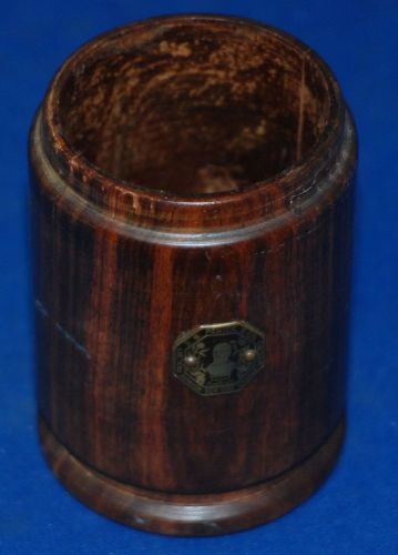 S.B. Pennick Co. Drugs Pencil Holder with Logo Father of Medicine On It Wood