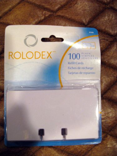 Rolodex Cards White  2 1/4 x 4 NIP - 100