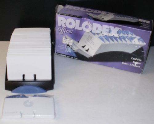 Genuine Rolodex Card File With Cards &amp; Alpha Dividers - MIB