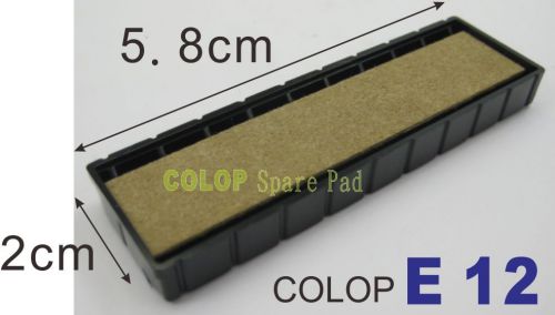 Replacement COLOP Printer 12 INK PAD Self Stamp Black Red Blue Green Purple E 12