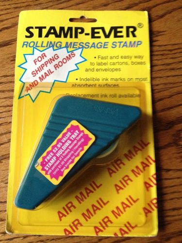 STAMP - EVER Pre-Inked Rolling Stamp - AIRMAIL -Message Stamp Red