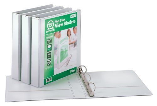 New cardinal 1.5-inch  clearvue round ring binder  white  pack of 4 (00319-c) for sale