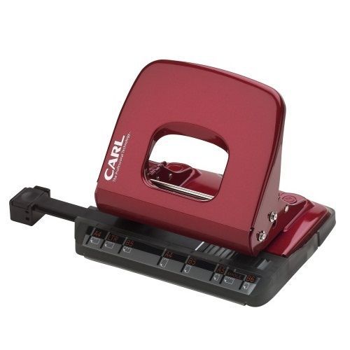 Carl Red Alysis 2 Hole Paper Punch - 18 Sheets Free Shipping