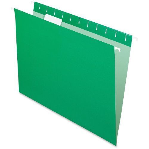 Pendaflex 81610 recycled colored hanging file folders, letter, 1/5 cut, bright for sale