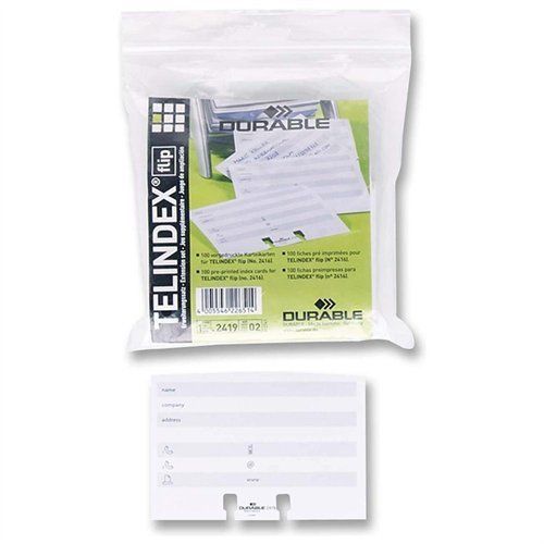 Durable Rotary File Refill Cards (241902)