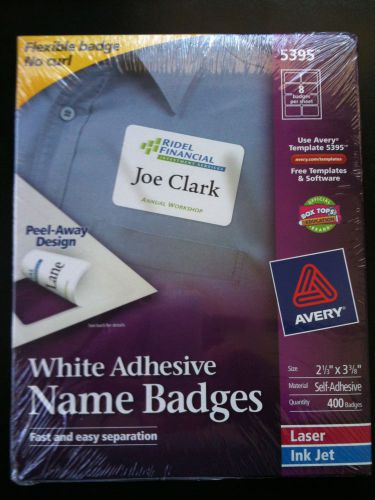 Avery 5395 Self-Adhesive Removable Name Badges Brand New &amp; Factory Sealed