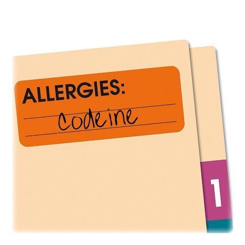 Redi-tag allergies medi-label - 2.50&#034; width x 1&#034; length - 500 / roll (rtg50320) for sale