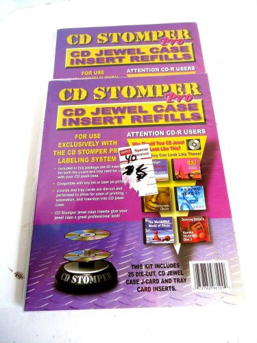 CD-R Labeling System CD Stomper Pro w/50 Labels + Pack of 50 More Refills New