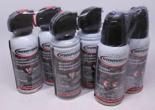 6 pack of Innovera Compressed air 3.5 ounce cans. Keyboard Duster. Ozone safe.