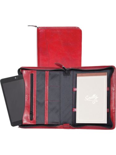 Scully Red Italian Calfskin Leather Case For Mini Tablet 8055Z-06-20-F NEW