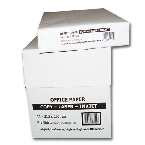 Printer paper 2500 sheets copy paper din a4 office paper copy laser inkjet white for sale