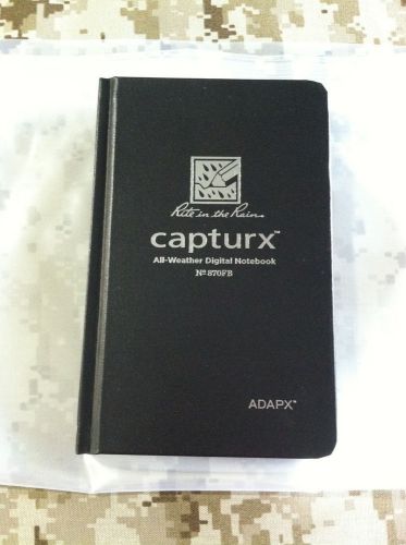 Rite in the rain capturx all-weather digital notebook #870fb military new for sale