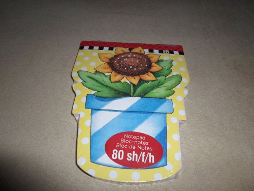 Mary Engelbreit 80 Sheet &#034;Sunflower&#034; Notepad, 5 1/2&#034; X 4 1/4&#034;, NEW IN PACKAGE!
