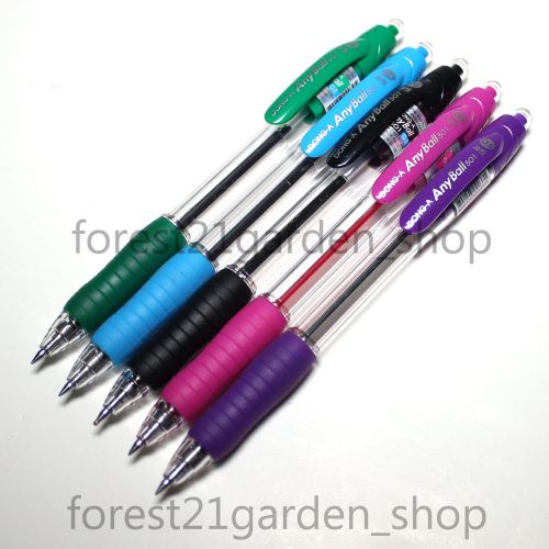 Dong-a anyball 501 soft rubber grip, ballpoint pen 0.5mm - 5 color sets for sale