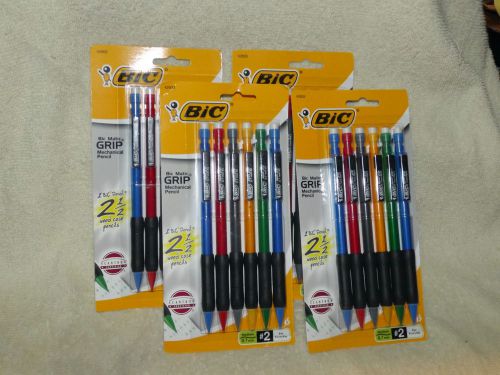 4 packs bic matic grip mechanical pencils - 6 pencils each pack - 24 total for sale
