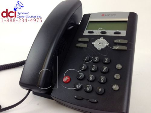Polycom SoundPoint IP330 Phone PoE 2201-12334-001 Refurb Free Ship Warranty