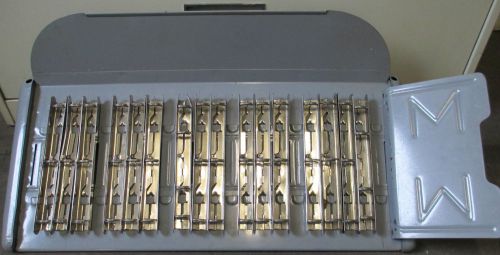 Master catalog rack 22 slot for table top, 16 catalog posts included 1&#034; diameter for sale
