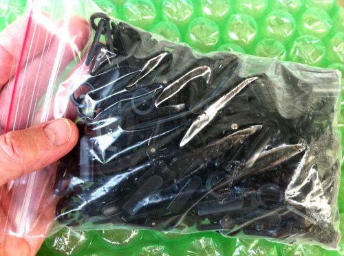 Micro clever clips organizing, powerful grip, swivel  color: black, bag of 100 for sale
