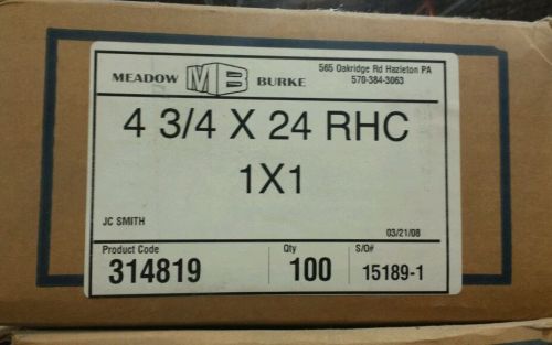 MEADOW BURKE 314819 Snaptie 4 3/4 x 24 RHC 1 x 1 box of 100
