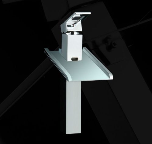 Yanksmart square waterfall bathroom sink basin mixer tap faucet brass for sale