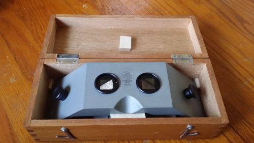 Lietz / Sokkisha MS-27 Stereoscope 8187 Made in Japan w/ Wood Case - no eyepiece
