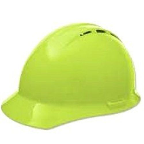 ERB Hard Hat Vented Cap Ratchet Suspension - Americana Hiviz Lime
