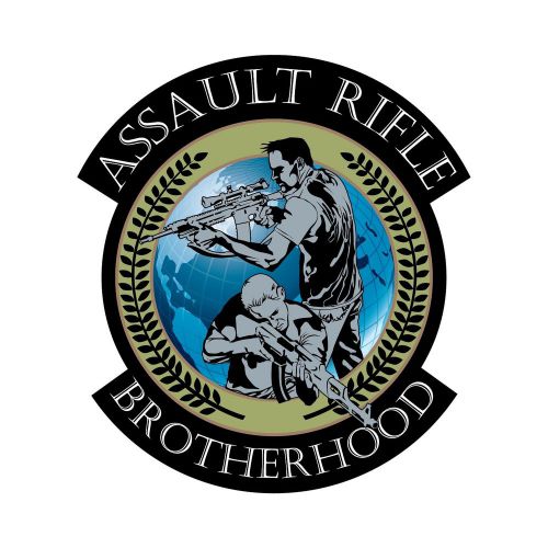 Assault Rifle Brotherhood Vinyl Truck Sticker
