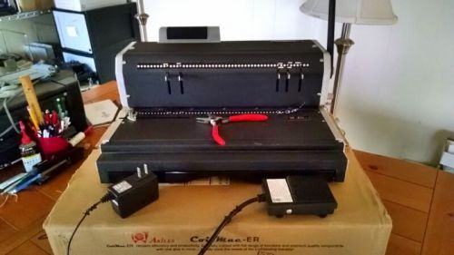 Akiles coilmac-er41 coil binding machine, punch and inserter with free shipping for sale