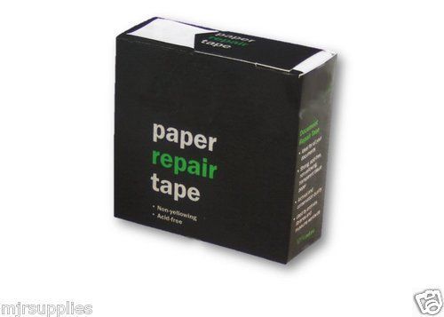 Archival Paper Repair Tape 30M X25mm Ideal for torn postcards, maps and document