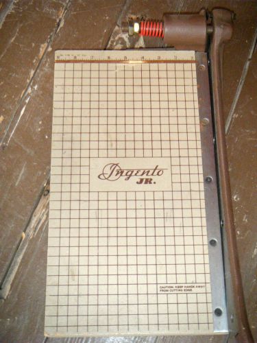 Vintage Small 9&#034; Ingento Jr. Paper Cutter with Cast Iron Handle  No.1146 Rare