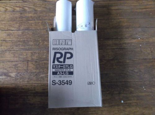 NEW 2 GENUINE Riso S3549 MASTER ROLLS for Duplicator Models RP3790 RP3700 RP3505