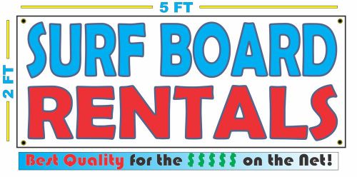 SURF BOARD RENTALS All Weather Banner Sign NEW High Quality! XXL